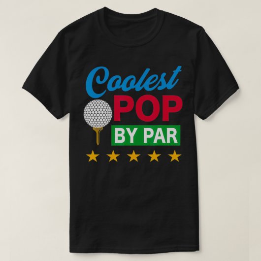 Cooler Pop Par Golf Lover T-Shirt (Design vorne)
