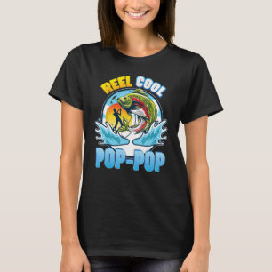 Cooler Pop Pop Angeln Vater Papa Papa Vater T-Shirt