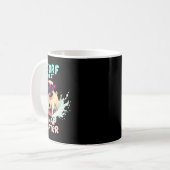 Cooler Pug-Surferhund  Kaffeetasse (Vorderseite Links)