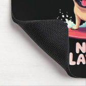 Cooler Pug-Surferhund Mousepad (Ecke)