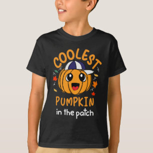 Cooler Pumpkin im Patch Fun Erntedank Boy T-Shirt