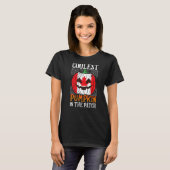 Cooler Pumpkin in Patch kanadischer Fahne Jack T-Shirt (Vorne ganz)