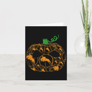 Cooler Pumpkin Reittier Lover Halloween Reittier Karte