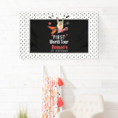 Cooler Punk Rockstar Erster Geburtstag Banner (Insitu)