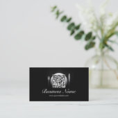 Cooler QR-Code Catering/Restaurant-Visitenkarte Visitenkarte (Stehend Vorderseite)