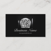 Cooler QR-Code Catering/Restaurant-Visitenkarte Visitenkarte (Vorderseite)