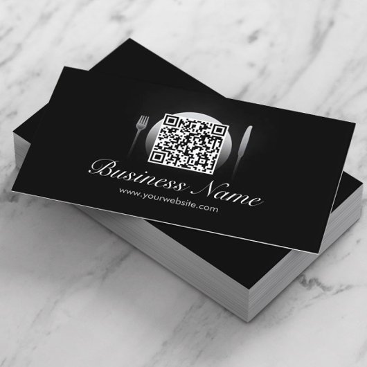 Cooler QR-Code Catering/Restaurant-Visitenkarte Visitenkarte
