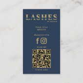 Cooler QR-Code des benutzerdefinierten Lash Extens Visitenkarte (Rückseite)