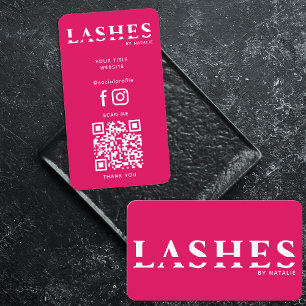 Cooler QR-Code des benutzerdefinierten Lash Extens Visitenkarte