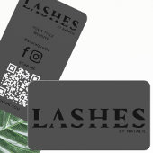 Cooler QR-Code des benutzerdefinierten Lash Extens Visitenkarte