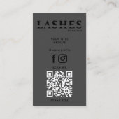 Cooler QR-Code des benutzerdefinierten Lash Extens Visitenkarte (Rückseite)