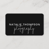 Cooler QR-Code für kleine Unternehmen mit Logo-Fot Visitenkarte (Vorderseite)