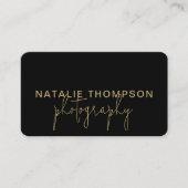 Cooler QR-Code für kleine Unternehmen mit Logo-Fot Visitenkarte (Vorderseite)