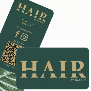 Cooler QR-Code Haarstylist Kosmetologie Beruflich Visitenkarte