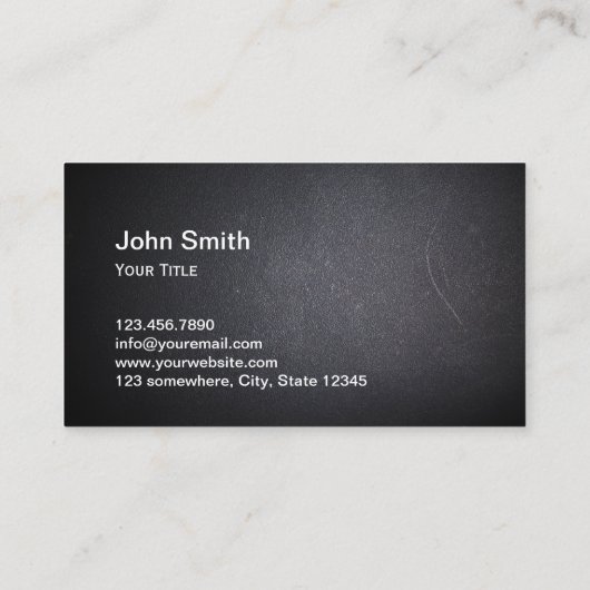 Cooler QR-Code mit dunkler Visitenkarte (Rückseite)