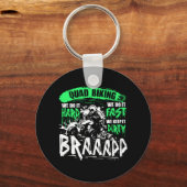 Cooler Quad Biking Braap ATV Rider Schlüsselanhänger (Vorderseite)