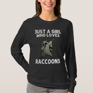 Cooler Raccoon für Mädchen Mülleimer Panda T-Shirt