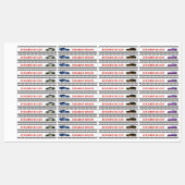 Cooler Race Care Individuelle Name Markierung Wate Etiketten (Blatt)