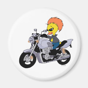 Cooler Radfahrer Magnet