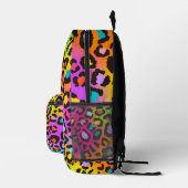 Cooler Rainbow Leopard Print Girl School Backpack Bedruckter Rucksack (Rechts)