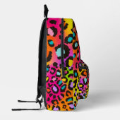 Cooler Rainbow Leopard Print Girl School Backpack Bedruckter Rucksack (Links)