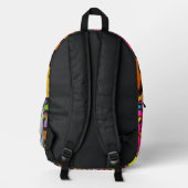 Cooler Rainbow Leopard Print Girl School Backpack Bedruckter Rucksack (Rückseite)