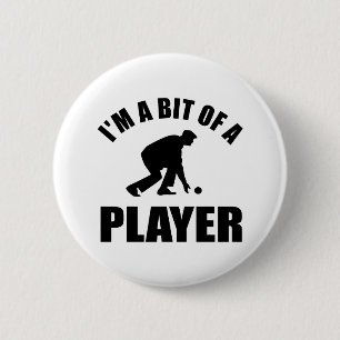 Cooler Rasen-Bowlingsentwurf Button