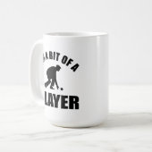 Cooler Rasen-Bowlingsentwurf Kaffeetasse (Vorderseite Links)