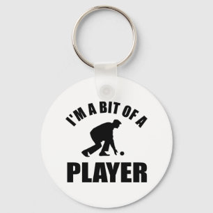 Cooler Rasen-Bowlingsentwurf Schlüsselanhänger