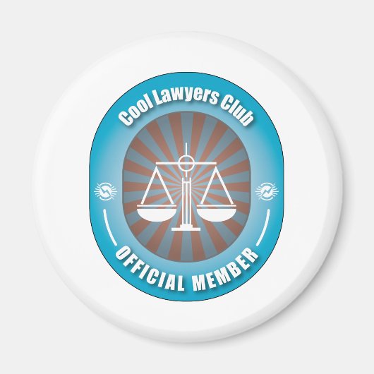 Cooler Rechtsanwaltsklub Magnet (Vorne)