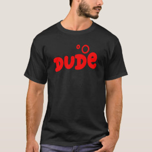 Cooler Red Bubble Letter Typ Männer Jugend T-Shirt