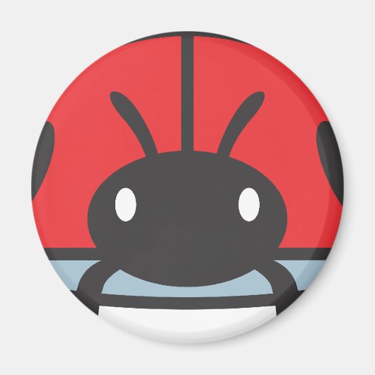 Cooler Red Ladybug Cartoon Magnet (Vorne)