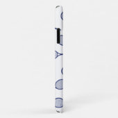 Cooler Red Retro Racquets Pattern Tennisspieler Case-Mate iPhone Hülle (Hinten/Rechts)