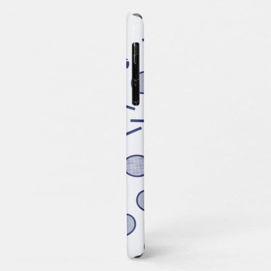 Cooler Red Retro Racquets Pattern Tennisspieler Case-Mate iPhone Hülle (Hinten/Links)