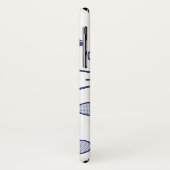 Cooler Red Retro Racquets Pattern Tennisspieler Case-Mate iPhone Hülle (Hinten/Links)