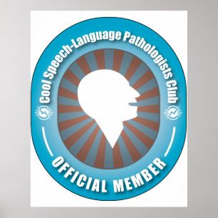 Cooler Rede-Sprachenpathologe-Verein Poster