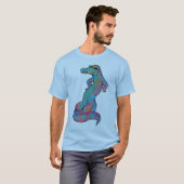 Cooler Regenbogen-Alligator T-Shirt (Vorne ganz)