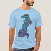 Cooler Regenbogen-Alligator T-Shirt (Vorderseite)