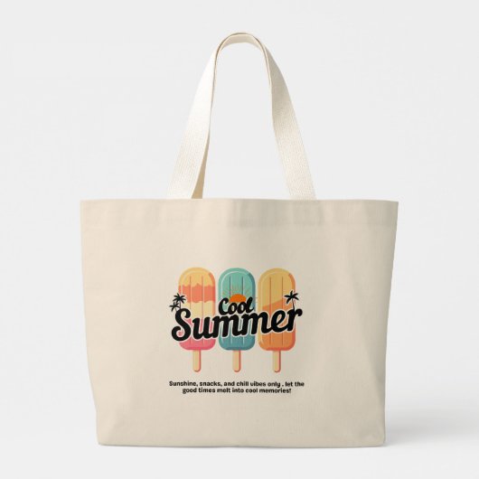 Cooler Regenbogen Popsiary Tote Bag Jumbo Stoffbeutel (Rückseite)