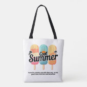 Cooler Regenbogen Popsiary Tote Bag Tasche (Rückseite)