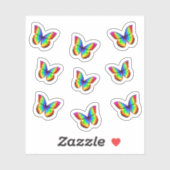 Cooler Regenbogenkleber Aufkleber (Blatt)