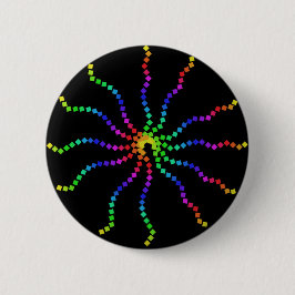 Cooler Regenbogenknopf Button