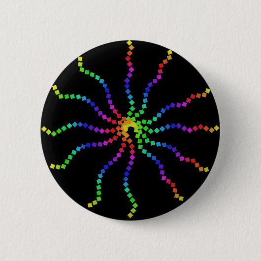 Cooler Regenbogenknopf Button (Vorderseite)
