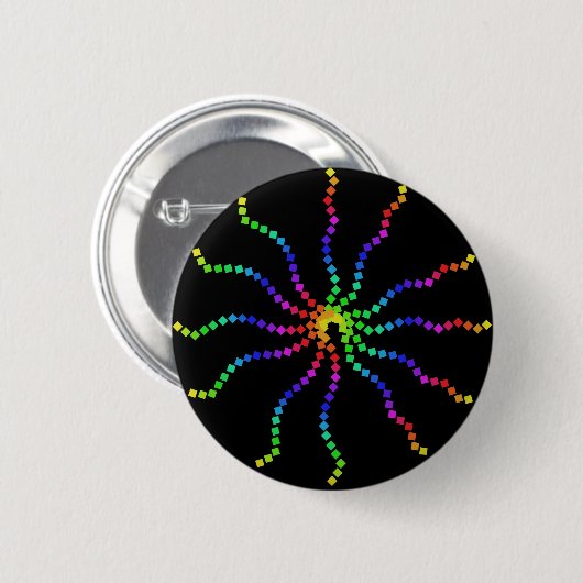 Cooler Regenbogenknopf Button (Vorne & Hinten)