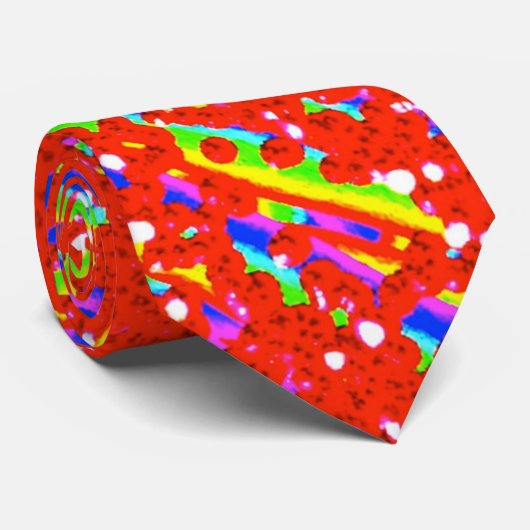 Cooler Regenbogensimcha Krawatte (Gerollt)