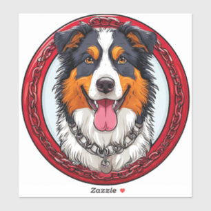 Cooler reinrassiger Hund Aufkleber