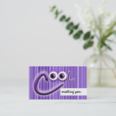 Cooler Reiseaustausch nummeriert Freunde Visitenkarte (Stehend Vorderseite)