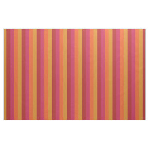 Cooler Retro 70er Stripes orange Rot-Rosa-Gold Stoff