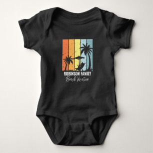 Cooler Retro Beach Urlaub individuell Baby Strampler