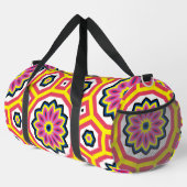 Cooler Retro-Blume-Power Duffle Bag (Rechte Ecke)